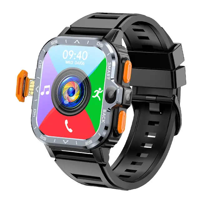 2023 Neue 4G Sim Karte Android Telefonanruf Smart Watch Hersteller 2,03 Zoll Kamera Smartwatch für Männer Frauen