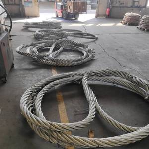 Fune Metallica ad Alta Resistenza Direttamente dalla Fabbrica - Occhiello Morbido Giuntato a Mano, Zincata per Sollevamento, Produzione e Costruzione - Product Image 1