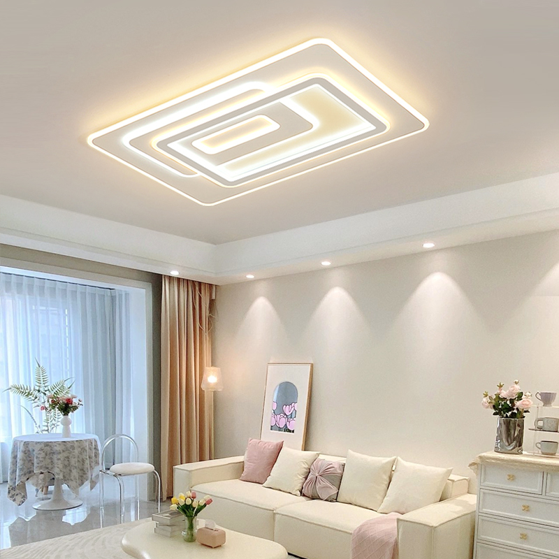 Nordic Bedroom Simple Creative Golden Iron Acrylic LED Ceiling Lamp for Balcony Aisle Corridor Living Room