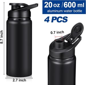 Promotion Wholesale Custom Logo Light <b>Weight</b> 750ml Single Wall Stainless Steel Sport Flasks Aluminum Water Bottle With Lids - Product Image 3