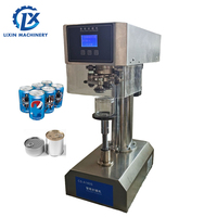 Máquina selladora de latas semiautomática, máquina selladora de latas de aluminio y plástico, máquina selladora de cerradoras no giratorias, 2 unidades