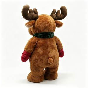 Renne en peluche personnalisé pour Noël, animal en peluche renne, jouet en peluche renne pour les fêtes, renne en peluche pour l'hiver, renne en peluche festif - Product Image 3