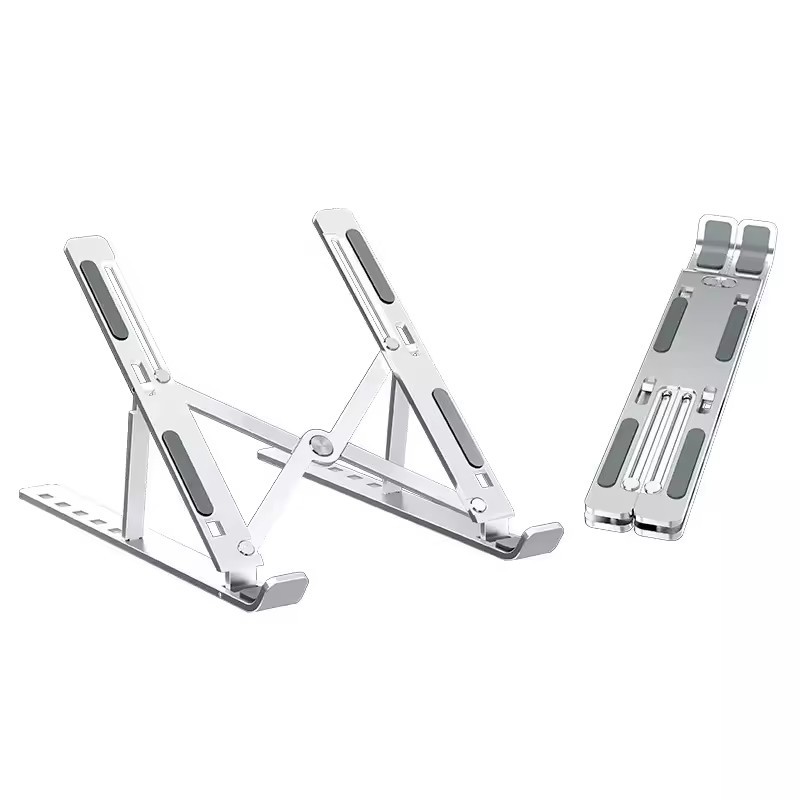 Portable Aluminium Laptop Stand Adjustable PC Tablet Holder Metal ...