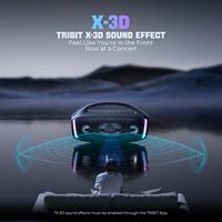 Altavoz Portátil Tribit StormBox Blast 2 de 200W con XBass, Luz LED, Resistencia al Agua IP67, 30 Horas de Reproducción y Emparejamiento TWS