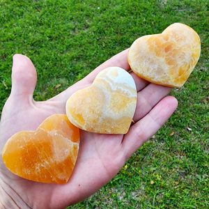 Vente en gros de pierres de palmier en calcite orange naturelle polie de haute qualité pour la décoration de la maison, l'art et les objets de collection - Product Image 5