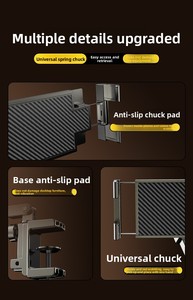 Soporte Metálico Plegable Giratorio de Dos Niveles para Teléfono, Soporte de Escritorio para Ver Programas Acostado, Uso en Dormitorio, Juegos en la Cama - Product Image 4