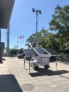 Outdoor <b>Mobile</b> <b>Solar</b> Energy Lighting Tower High-efficiency <b>Panels</b> Adjustable Mast Rechargeable Battery for Remote Work Sites by - Product Image 2