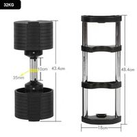 Ensemble d'haltères et de barres réglables 50 kg, ensemble rapide 40 kg, haltères réglables en acier inoxydable 50 kg, ensemble d'haltères réglables