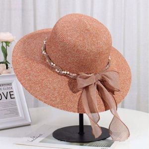New Fashion Trade Lace Chain Yellow Beads Beach Straw <b>Hat</b> <b>Summer</b> Women - Product Image 5