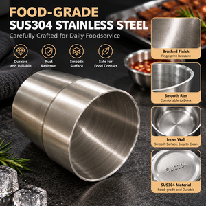 Gobelet isotherme à double paroi en acier inoxydable 304, anti-brûlure, empilable, pour café, thé, bière, voyage - Product Image 4