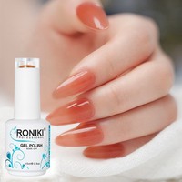 Bouteilles de 15 ml de haute qualité, peinture à ongles, couleur naturelle, résine semi-permanente, gel de couleur pour ongles, vernis à ongles en gel UV