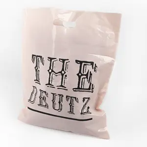 Shopping Bags With Logo Die Cut Plastic Retail Fashion Packing Clothing Bags