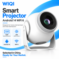 Projecteur intelligent Android 14 WiFi 6 pour le divertissement à domicile et la distribution au détail, approvisionnement en gros pour les acheteurs de produits
