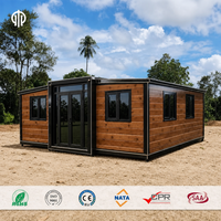 Casa Contenedor Expandible, Villa Móvil Prefabricada Modular, Estructura de Acero, Aislada, Impermeable, Duradera, Residencial