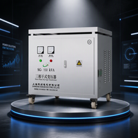 Transformateur d'isolement triphasé sec 150 kVA, transformateur élévateur/abaisseur haute puissance, alimentation industrielle CE