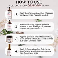 Shampoo anti-chute de cheveux OEM à l'oignon, au romarin et à la biotine, ensemble de soins capillaires nourrissant et nettoyant en profondeur pour la croissance des cheveux