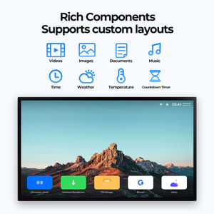 Pantalla LCD de 4K de 32, 43, 50 y 55 Pulgadas para Colgar <span class=keywords><strong>en</strong></span> la Pared, Pantalla de Menú para Restaurantes, Tablero de Menú Eléctrico para Tiendas y Supermercados - Product Image 3