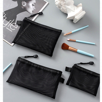 Sac de documents personnalisé en maille de nylon à fermeture éclair pochette d'organisation de jouets pour la maison et le bureau cosmétique puzzle classement de documents transparents