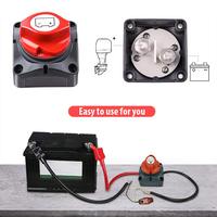 Interrupteur d'isolement de batterie robuste interrupteur de déconnexion de batterie marche arrêt 12V 24V 48V interrupteur de coupure de batterie de voiture pour Marine 275 ampères
