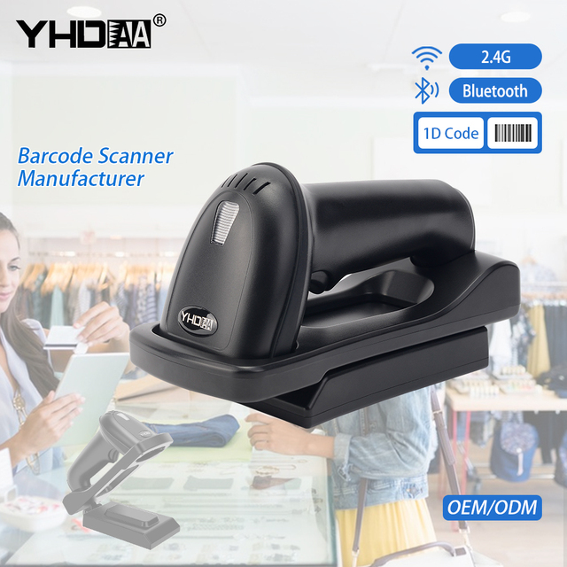 Bluetooth Wireless 1D 2D Barcode Reader Scanner Compatible with Smartphone Tablet Computer for Windows IOS Android System
