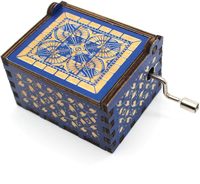 Boîte à musique peinte en bois-I LoveYou to the Moonand BackColorful PaintedMusic Box GiftforDaughterGift for Son Gift for Loved