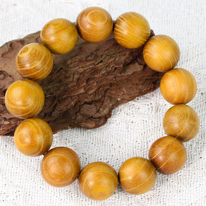 Sandalwood <b>Bracelet</b> 18mm Round Beads Unisex Everyday Wear Cultural Collectible Jewelry - Product Image 3