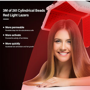 Máquina de Terapia de Luz Roja Bio Corriente Vertical 7 en 1 para el Crecimiento del Cabello y Cuidado Facial con Vibraciones y Masaje - Product Image 5