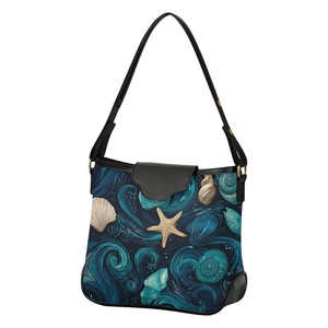 Essentials Custom Logo Polyester Ladies <b>Small</b> <b>Purses</b> Shoulder Bag Shell Design Hobo Handbag Women Crossbody Handbags - Product Image 6