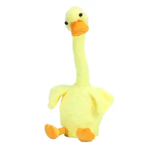 Popular Dancing Talking Duck Toys Electric Plush Animal Duck Electronic Musical Duck Toy For Kids