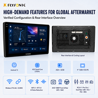 Lecteur DVD de voiture FYDZ 9 pouces, système de navigation multimédia Android pour voiture, 4 cœurs, GPS, BT, WiFi, CarPlay, navigation multimédia pour voiture