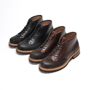 High Quality Handcrafted Vintage Leather Lace-Up for <b>Boot</b> Extra-Large Outdoor Ankle <b>Boots</b> Waterproof Breathable Excellent - Product Image 6