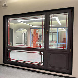 <span class=keywords><strong>Fenêtre</strong></span> à double <span class=keywords><strong>battant</strong></span> en bois recouvert de ZEYI, stabilité thermique, fenêtres en bois recouvert d'aluminium, confort thermique élevé, <span class=keywords><strong>fenêtre</strong></span> en bois recouvert - Product Image 1