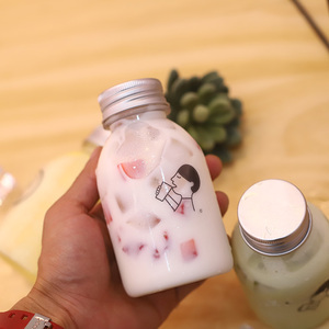 Botella de Jugo Personalizada de 250 ml y 270 ml, Botella de PET Transparente Desechable para Bebidas con Tapa de Rosca, Botella para Refrescos - Product Image 4