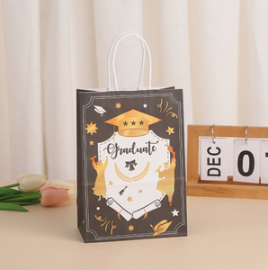 DAMAI Graduation <b>Decoration</b> 2026 Kids Party Black&Gold Graduation Cap Handbag Supplies Happy <b>Birthday</b> Decor <b>for</b> Paper Gift Bag - Product Image 3