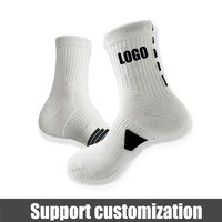 Chaussettes de football unisexes personnalisées, chaussettes de sport classiques épaisses de qualité supérieure, chaussettes de sport unisexes pour le cyclisme, le football et le basketball