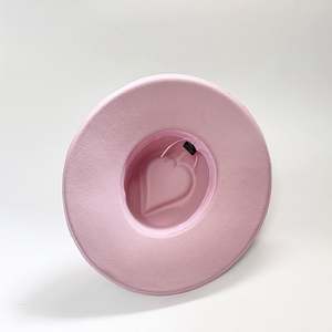 Chapeaux Fedora à large bord en forme de cœur, tendance mode automne-hiver, nouveaux arrivages pour femmes, en plein air - Product Image 4