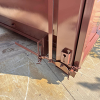 Autbound usine personnalisée Roll off benne Pack plat Q235 acier peinture pulvérisé poubelle de recyclage des déchets avec 1 an de garantie