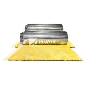 HUAYUE Couverture isolante industrielle <span class=keywords><strong>en</strong></span> laine de fibre de verre doublée de papier d'aluminium <span class=keywords><strong>Isolation</strong></span> thermique pour bâtiment préfabriqué - Product Image 2