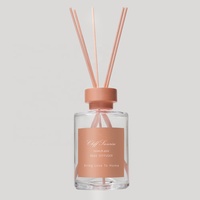 Ensemble cadeau diffuseur à bâtonnets 250 ml avec étiquette personnalisée, bouteille en verre vide, emballage de luxe sur mesure avec couvercle à vis – Vente en gros