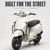 Nouvelle barre de protection avant en acier inoxydable pour scooter, compatible avec les moteurs GY6 des modèles Tank 150, 180, 200