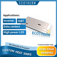 Dissipateur thermique peltier en aluminium de haute qualité, dissipateur thermique de refroidissement à eau