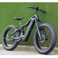 26 pouces fat tire pleine suspension vélo électrique 48V 1000W bafang ultra mi moteur e-vélo en fibre de carbone vélo électrique