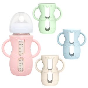 Soporte de Silicona de Grado Alimenticio Libre de BPA para Biberones con Agarres Fáciles para Biberones Naturales de 240 ML, Biberón <span class=keywords><strong>Avent</strong></span> - Product Image 1