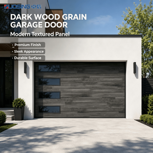 Porte de garage moderne <span class=keywords><strong>en</strong></span> acier avec panneaux <span class=keywords><strong>en</strong></span> verre trempé teinté et ouvre-porte télécommandé <span class=keywords><strong>pour</strong></span> villa moderne - Product Image 2