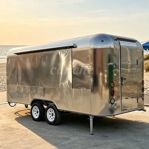 Remorque de camping familiale de 4 mètres, conforme aux normes européennes, pour la vente de café, de glaces et de nourriture mobile, avec certification CE - Product Image 1