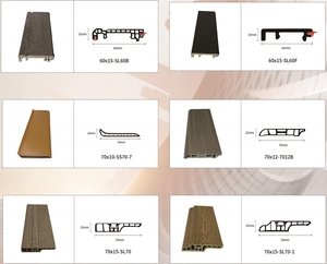 <span class=keywords><strong>Plinthes</strong></span> en PVC WPC modernes, imperméables, de différentes tailles et couleurs, écologiques, en bois blanc, pour hôtel, salle de bain, salon - Product Image 5