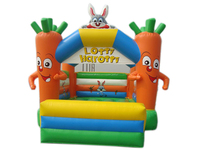 Rabbit n Carrots Petit trampoline gonflable de château sautant d'intérieur pour les tout-petits
