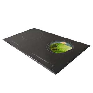 Manufacture Two-Burner Electric Assembly Induction Cooktop <b>with</b> Glass Surface for Built-In Household Use - Product Image 1