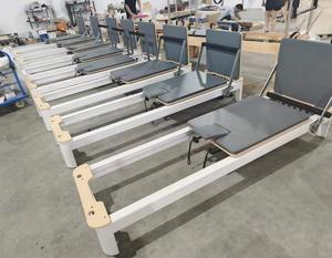 Contour cadre en alliage d'aluminium peu encombrant 6 printemps pliable Pilates réformateur <span class=keywords><strong>assis</strong></span> boîte plate-forme debout pour Pilates Studio - Product Image 6