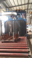 Nouvelle souffleuse à billes d'acier électrique sans poussière, automatique, 2,3 m/min, type chenillé, avec moteur